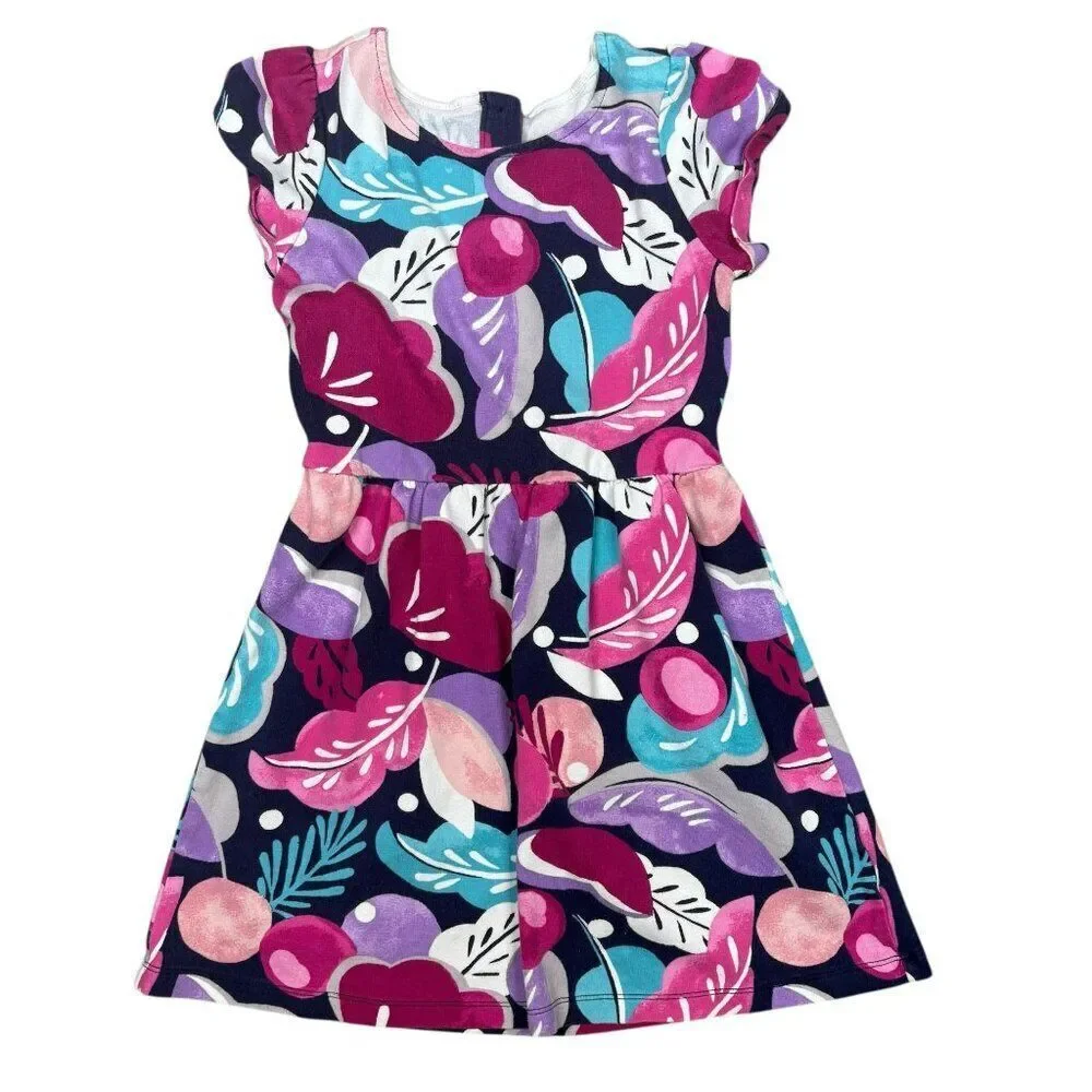 Gymboree Floral Dress Black to Blooms Size 8